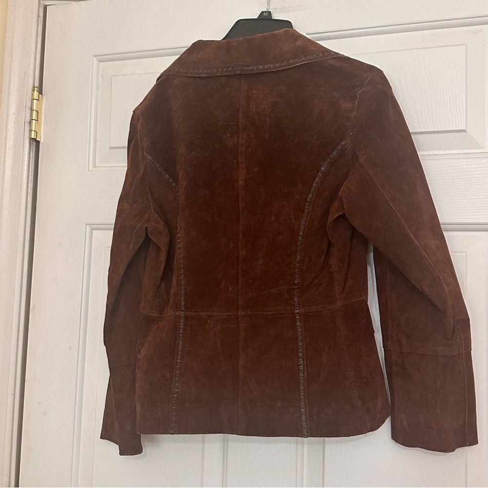 Venus William’s Wilsons Leather Dark Brown Suede Women's Jacket Y2K Size Small S - Picture 6 of 7